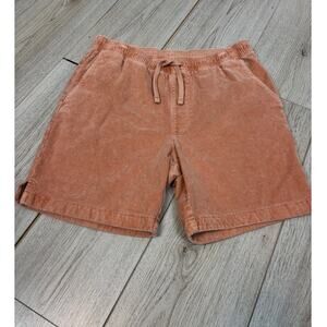 ROWM Corduroy Shorts Brown Tan 7" Inseam Drawstring Casual Activewear XL